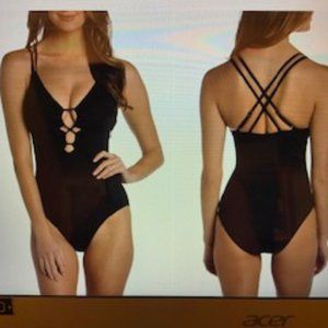 La Blanca Lace-Up One-Piece Swimsuit